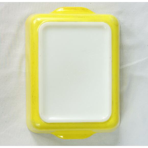 Vintage Yellow Pyrex 503 Glass Refrigerator Dish Casserole 1.5 qt *No Lid* - Picture 3 of 4